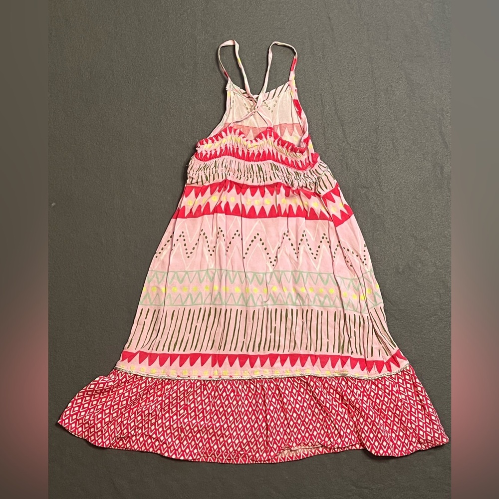 🌟❣️4/$10❣️🌟2T Cat&Jack Colorful Geometric Pattern Maxi Dress - Picture 2 of 5